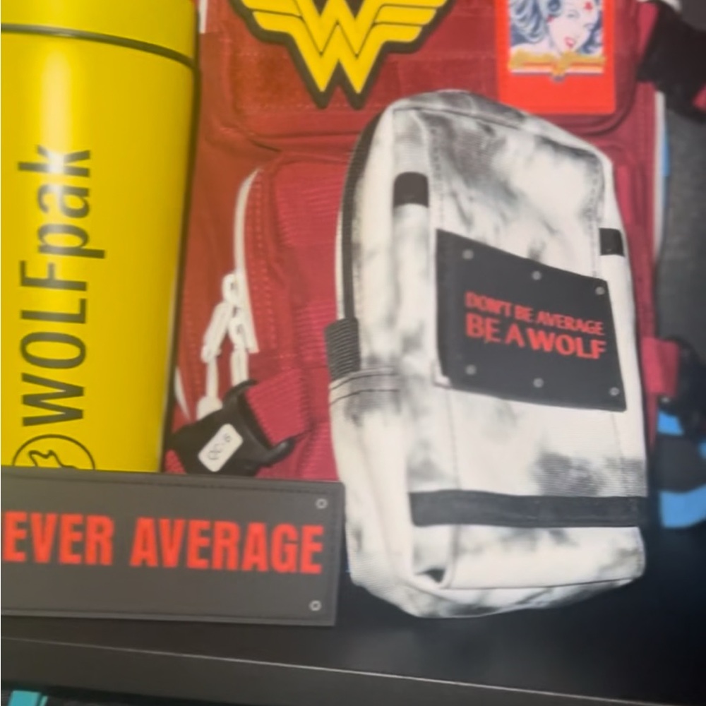 Red and Black Wolfpak EDC pouch
